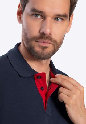 Wittchen Men's cotton polo shirt with a colourful logo_img_2