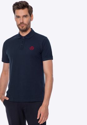 Wittchen Men's cotton polo shirt with a colourful logo_img_3