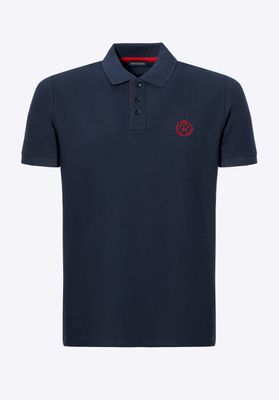 Wittchen Men's cotton polo shirt with a colourful logo_img_5