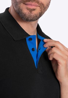 Wittchen Men's cotton polo shirt with a colourful logo_img_8