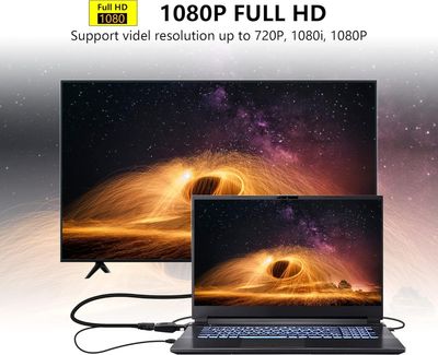 VGA to HDMI Adapter with Audio – 1080p Converter for PC, Laptop, Projector, Monitor_img_4