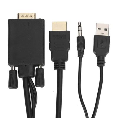 VGA to HDMI Adapter Cable with Audio Input – Supports 1080P Full HD for PC, Laptop, PS4, Xbox, TV Box_img_3