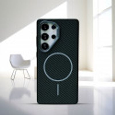 Luxury Slim Matte Carbon Fiber Cases for Samsung Galaxy Ultra Magsafe Wireless Charging PC Cover_img_3