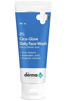 The Derma Co 2% Cica-Glow Daily Face Wash with Tranexamic Acid & Licorice Extract for Glowing Skin | Makes Skin Glow | Evens Skin Tone | For All Skin Types | 100ml_img_0