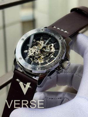 Fossil Auto brown belt black dial_img_0
