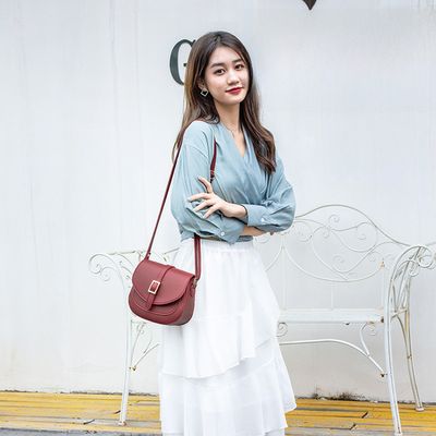 Women's Bag Saddle Bag Simple Korean Style_img_4