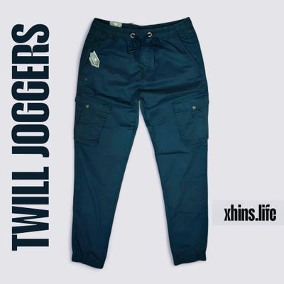 Non-Stretchable Joggers - Navy