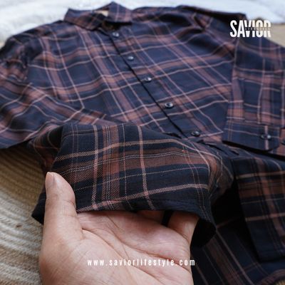 Brick Line Full Sleeve Pocket Less Shirt_img_1