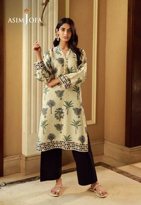 Asim Jofa - Printed Raw Silk 1 pc_img_0