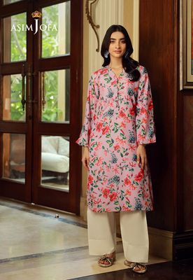 Asim Jofa - Printed Raw Silk 1 pc_img_1
