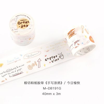 Great Day Doodle Washi Tape Roll – Cute Journaling & Scrapbooking Tape_img_6