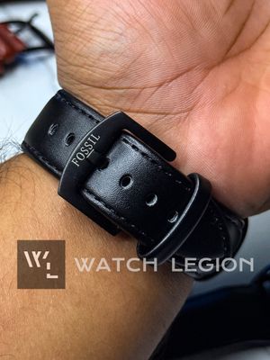 FOSSIL AUTO SKELETON BLACK BELT BLACK CASE_img_1