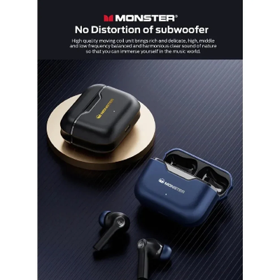 MONSTER AIRMARS XKT02 True Wireless Bluetooth Earphones – Black Color_img_1