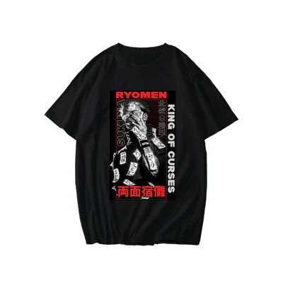Ryomen Sukuna Graphic Tee – King of Curses Edition ( DROP SHOULDER)_img_1