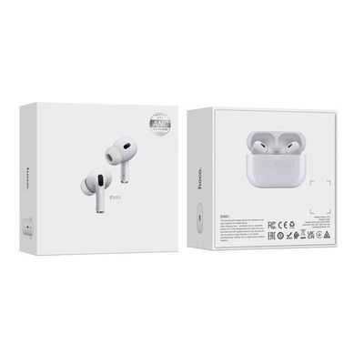Hoco EW51 ANC True Wireless Bluetooth Earbuds – White Color_img_1