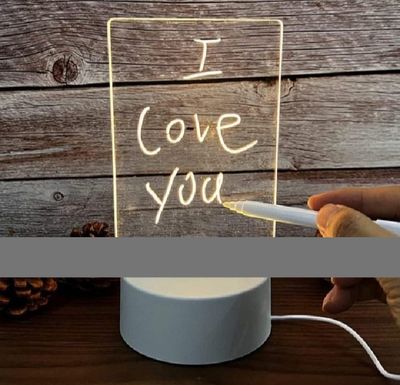 Note Board Creative Led Night Light USB Message Board Holiday Light With Pen Gift_img_2