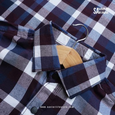 Twilight Check Double Pocket Full Sleeve Shirt_img_1