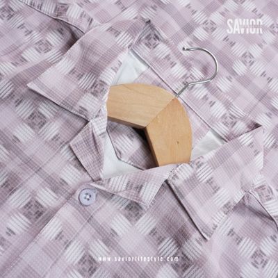 Lavender Smoke Drop Shoulder Cuban Shirt_img_1