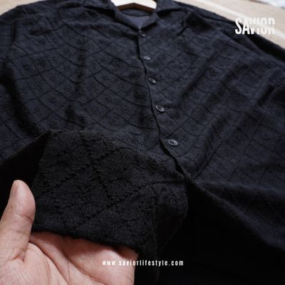 Dark Mode Drop Shoulder Cuban Shirt_img_2