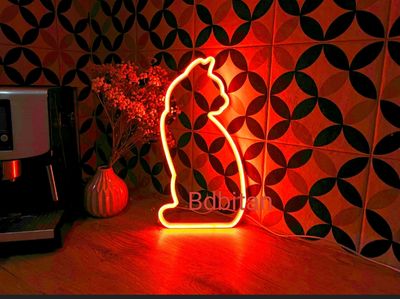 Neon Cat By BdBitan_img_0
