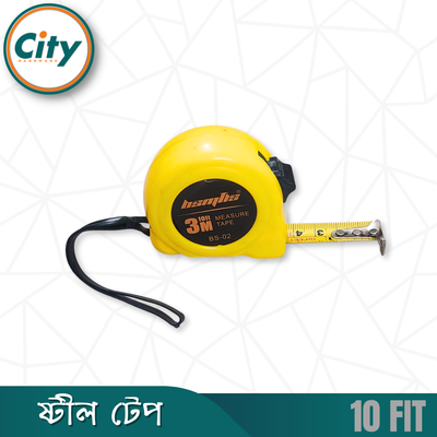 ১ পিস ৩ মিটার (১০ ফুট) স্টিল টেপ পরিমাপের টেপ বিভিন্ন কাজের জন্য পরিমাপক টেপ_img_2