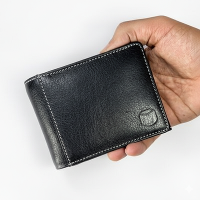 BlackVault Premium Leather Bi-Fold Wallet_img_7