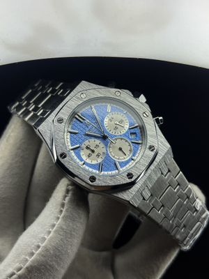 AP Royal Oak Tiffany Ice Blue Dial Chain AA Grade_img_0