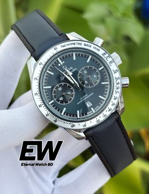 OMEGA 57 SPEED MASTER BLUE DIAL BLUE BELT SILVER CASE_img_0