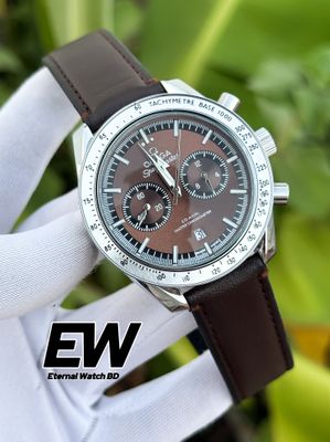 OMEGA 57 SPEED MASTER BROWN BELT BROWN DIAL SILVER CASE_img_0