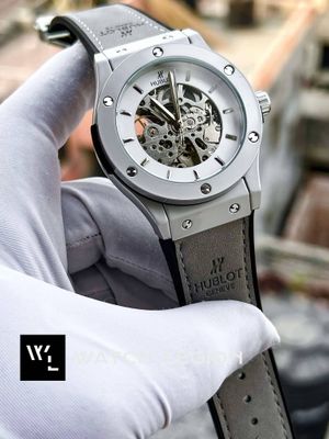 HUBLOT AUTO BELT GREY WHITE VELVET TEXTURE_img_0