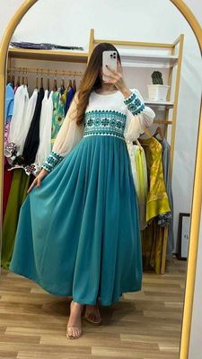 চেরী জর্জেট গাউন_img_2