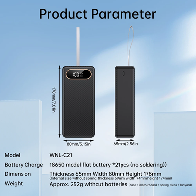 DIY Fast Charging 21PCS 18650 Power Bank Case – Price in BD_img_4