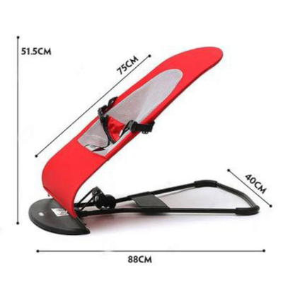 Baby Bouncer Chair Folding Soft Seat Safety Automatic Rocking Feel Merriment and Fun_img_2