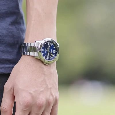 Casio Enticer Blue Dial Triple-fold Men's Watch- MTP-VD01D-2EV_img_4