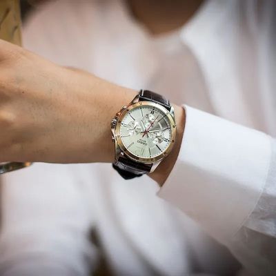 Casio Enticer Silver Dial Leather Men's Watch- MTP-1374L-7AVDF_img_6