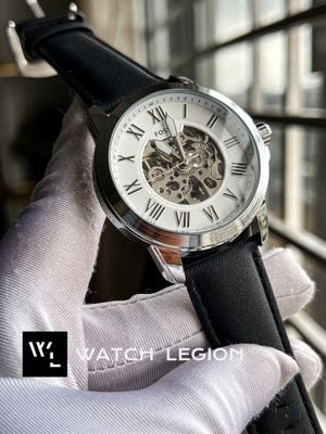 FOSSIL AUTO BLACK BELT WHITE DIAL_img_0
