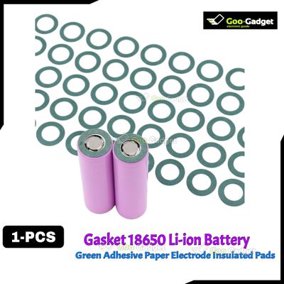 18650 Li-ion Battery Insulation Gasket Pack | Green Adhesive Paper Electrode Insulated Pads_img_0