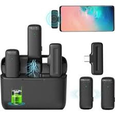 Ulanzi J12 Dual Wireless Microphone For Android With Charging Case For Type-C_img_1