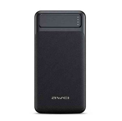 Awei p5k 10000mah ডুয়াল USB পোর্ট, ফাস্ট চার্জিং, মাইক্রো USB এবং টাইপ C ইনপুট পাওয়ার ব্যাংক_img_1