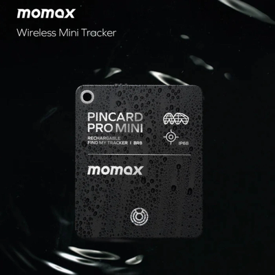 Momax BR8 PinCard Pro Mini Find My Tracker - Black_img_1