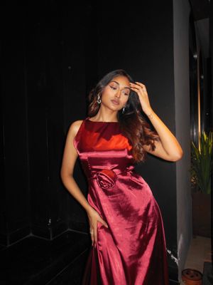 Rosé Satin Dress_img_4