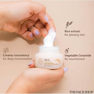 The Face Shop Rice & Ceramide Moisturizing Cream 50ml_img_2