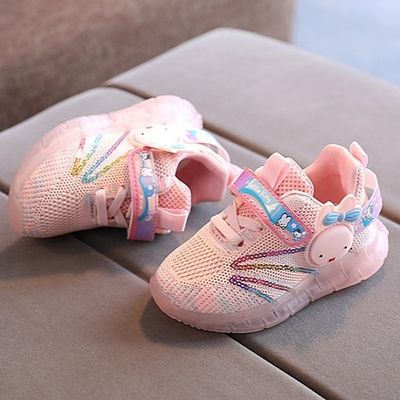 Kids Girls Soft Comfortable Lightweight Kitty Cartoon Mesh Sneakers (1.5 to 5 years)_img_3