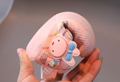 Kids Girls Soft Comfortable Lightweight Kitty Cartoon Mesh Sneakers (1.5 to 5 years)_img_5