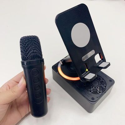 K98 Foldable Rotating Phone Stand with 360° Bluetooth Speaker_img_2
