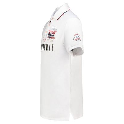 Men - Polo Short Sleeve 100% Cotton White_img_2
