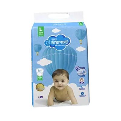 Bashundhara  diaper pant Baby L 7-12kg 40Pcs বসুন্ধরা ডায়াপার প্যান্ট বেবি ডায়াপার_img_0