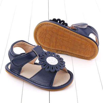 Baby Girls PU Leather Anti-Slip Sunflower Comfortable Sandals (6-18 months)_img_2