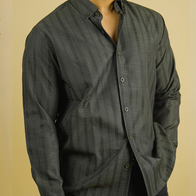 Midnight Olive patterned Buttoned Down Shirt_img_1