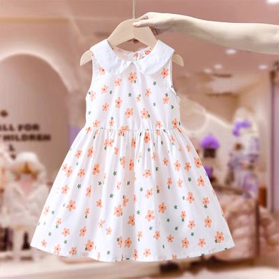 Girls' dress Summer 2025 New Children's Western-style (Color: Pink)_img_0